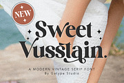 SWEET VUSSTAIN, a Serif Font by Gatype (Thumbnail 1 of 9)