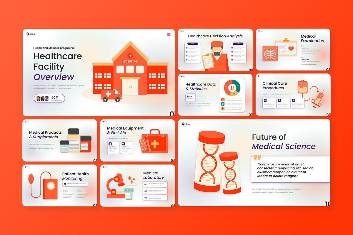 Health & Medical Infographic Slides, a Presentation Template by Antstheme (Photo 3 of 4)