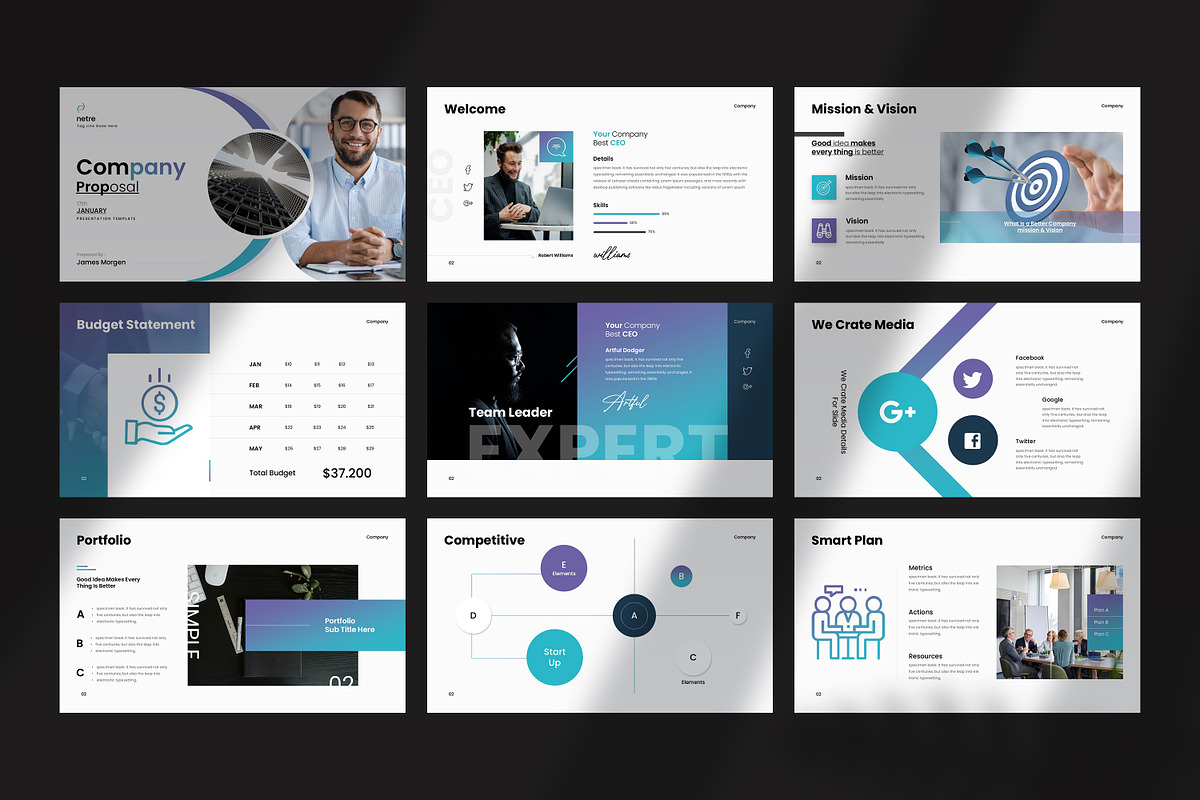 Company Proposal Templae, a Presentation Template by slidestock55 (Photo 4 of 10)