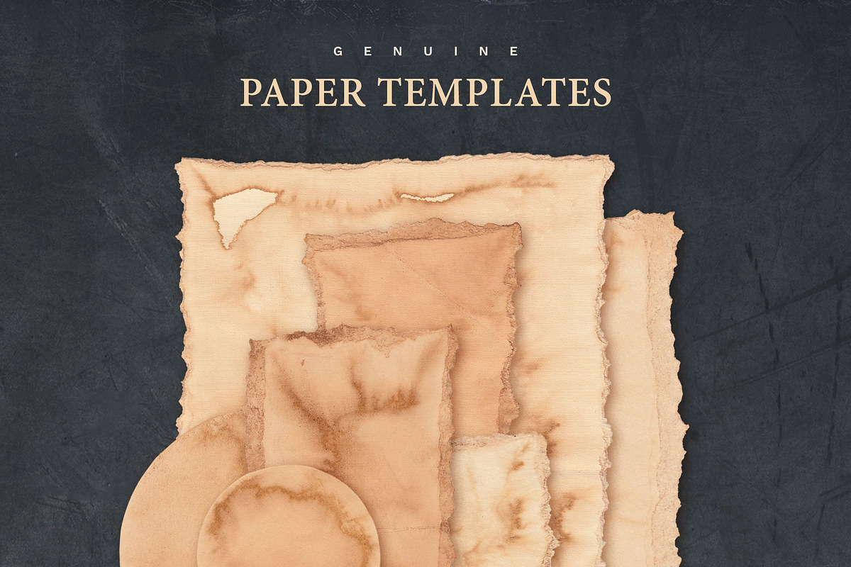 Vintage Paper Mockup Set, a Product Mockup by Creative Veila (Photo 2 of 7)