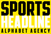 SPORTS HEADLINE FONT BUNDLE, a Sans Serif Font by Alphabet Agency (Thumbnail 6 of 11)