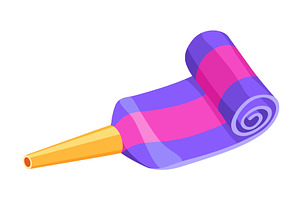Party blower or noise maker, an Object Illustration by Things for designers