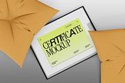 Certificate Mockup Pack, a Merchandise Mockup by Neermana (Thumbnail 4 of 9)