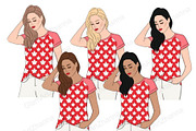 Canada Day Girls Clipart, a Person Illustration by GlamArtZhanna (Thumbnail 4 of 4)