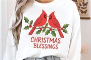 Christmas Blessings Cardinal PNG, an Illustration by SinaCreation (Thumbnail 6 of 7)
