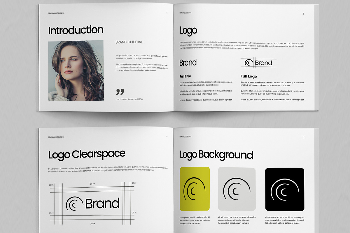 Minimal Brand Guidelines Brochure, a Brochure Template by ContestDesign (Photo 3 of 5)