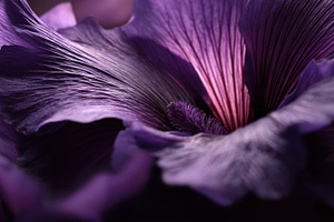 Vibrant purple flower close-up, a Photo by Beautiful things