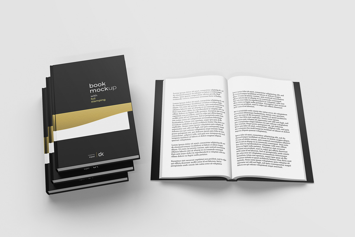 Hardcover Book Mockup, a Print Template by KIPET (Photo 11 of 15)