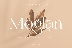 Moglan | Ligature Serif Typeface, a Serif Font by Pentagonistudio
