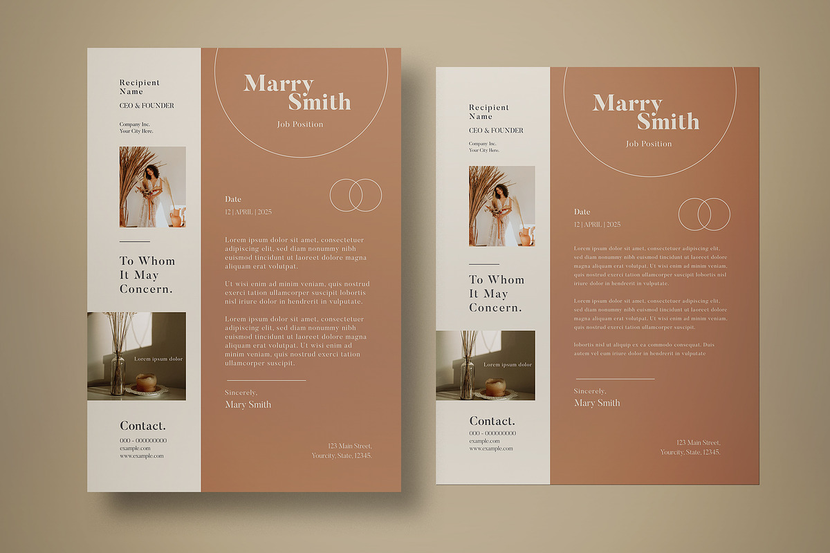 Aesthetic Resume, a Resume Template by graphicook (Photo 3 of 3)