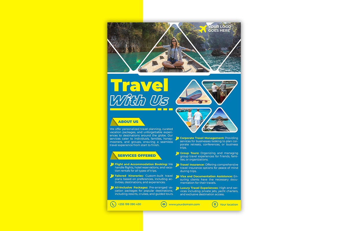 9 A4 Professional Flyer Templates, a Marketing Template by Triple M Graphics (Photo 8 of 10)