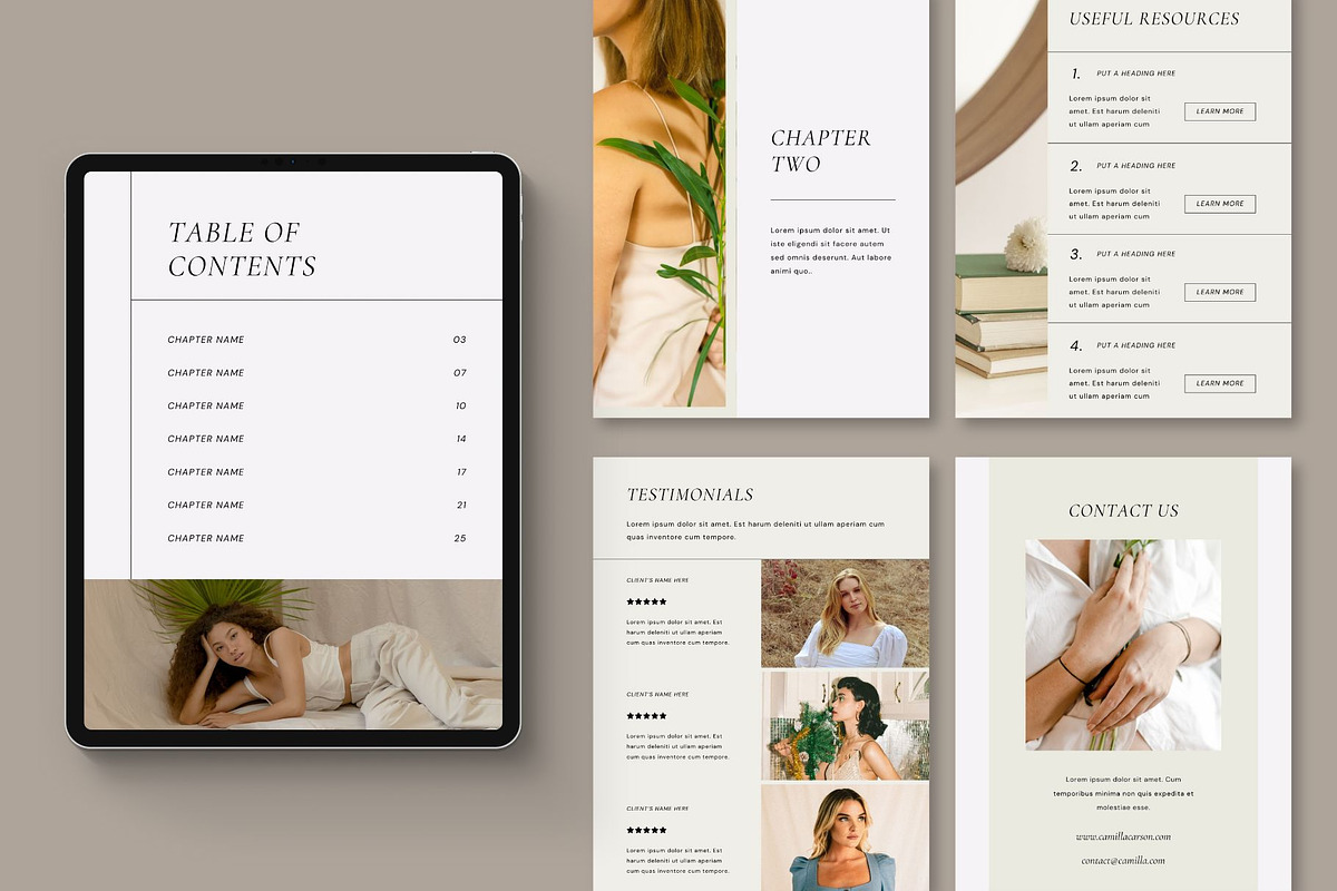 Workbook Canva Template | Subtle, a Print Template by BoldNStudio (Photo 8 of 10)