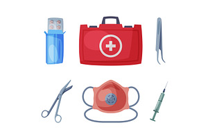 Medical Care and Treatment with, an Object Illustration by TopVectors
