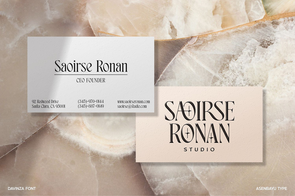 Davinza - Elegant Serif Font, a Serif Font by Asenbayu (Photo 3 of 14)