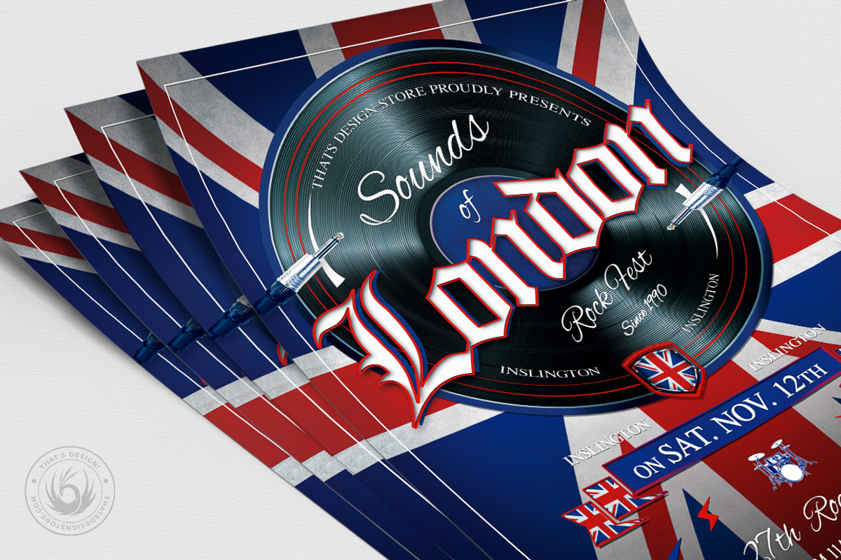 Sounds of London Flyer Template, a Flyer Template by ThatsDesignArt (Photo 5 of 8)