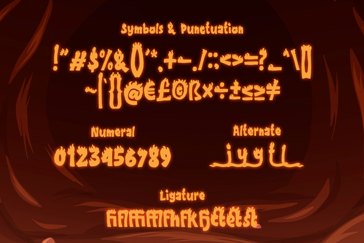 Combust - Fire Display Font, a Font by Typefactoryco (Photo 3 of 9)