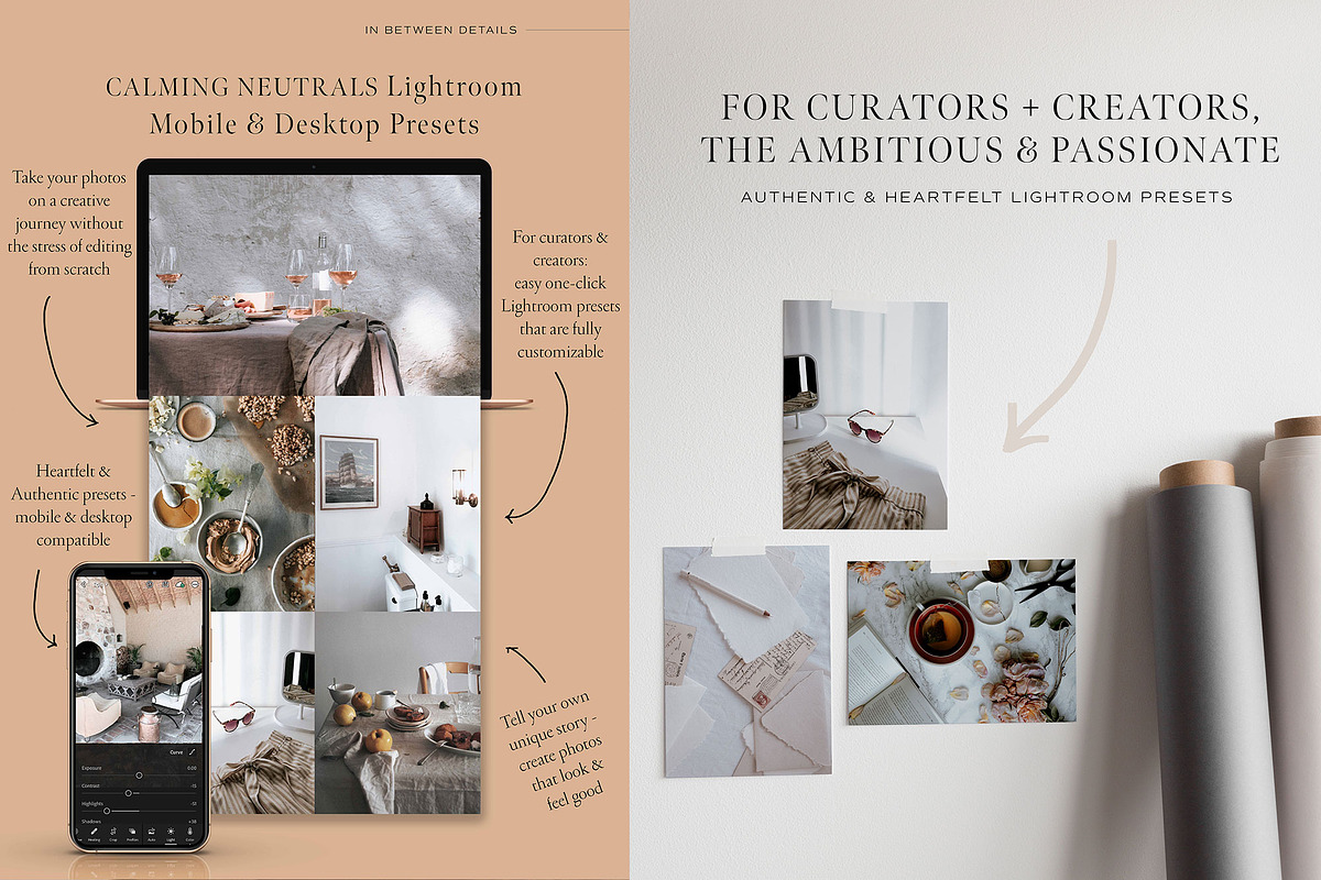 Calming Neutrals Lightroom Presets, an Action Add-On by in between details (Photo 7 of 13)