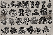 Retro style flower stamps Procreate, a Brush Add-On by TheWhiteCatLab (Thumbnail 4 of 5)