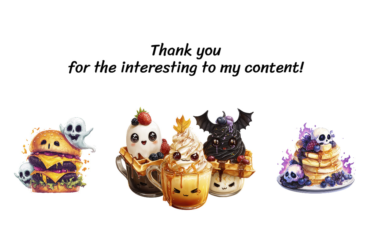 Spooky Treats Halloween Food, a Food Illustration by InkyQueenArt (Photo 5 of 5)