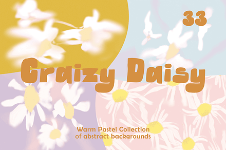 Craizy Daisy - Floral Backgrounds, a Background Graphic by DigARTbyHavroshka