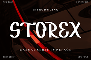 Storex font, a Serif Font by VectorCraft (Thumbnail 1 of 4)