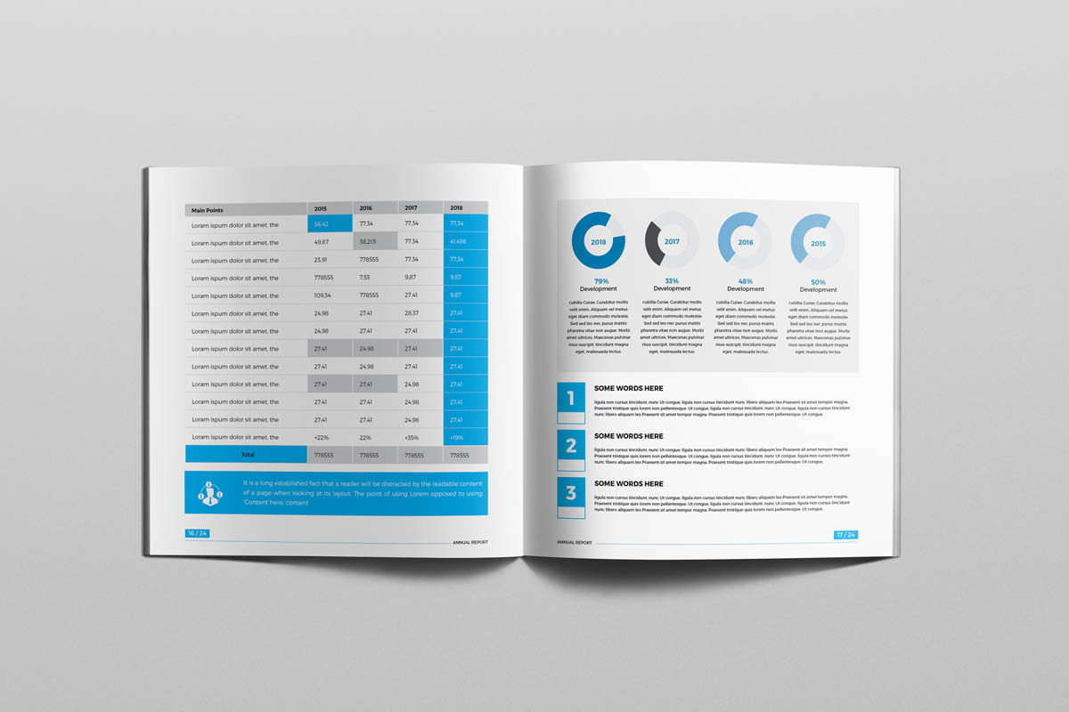 Square Annual Brochure, a Brochure Template by New Lines (Photo 7 of 13)