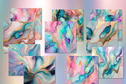 20 Alcohol Ink Gold Digital Paper, a Background Graphic by UniqueMe (Thumbnail 1 of 10)