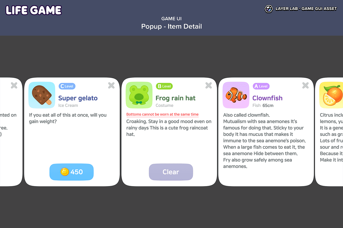 GUI - Life Game, an UI Kit Template by LAYERLAB (Photo 22 of 55)