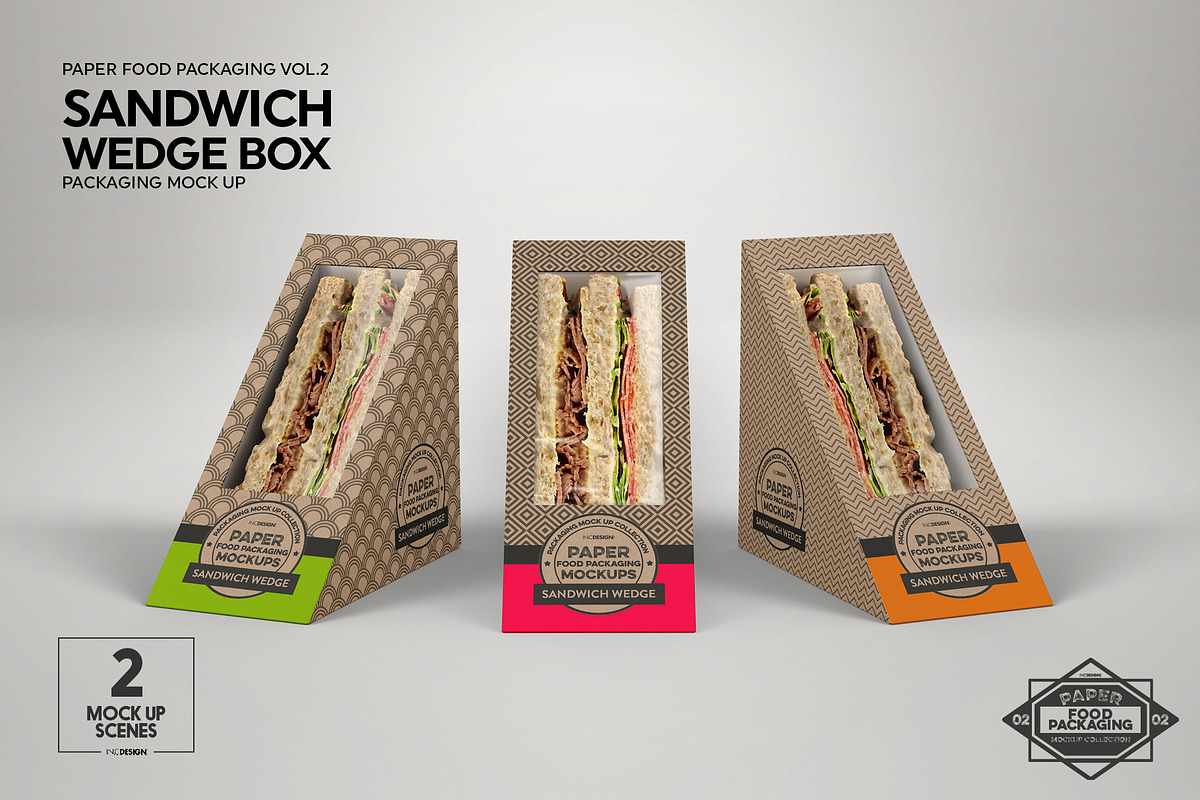 VOL.2 Food Box Packaging Mockups, a Packaging Mockup by INCDesign (Photo 4 of 21)