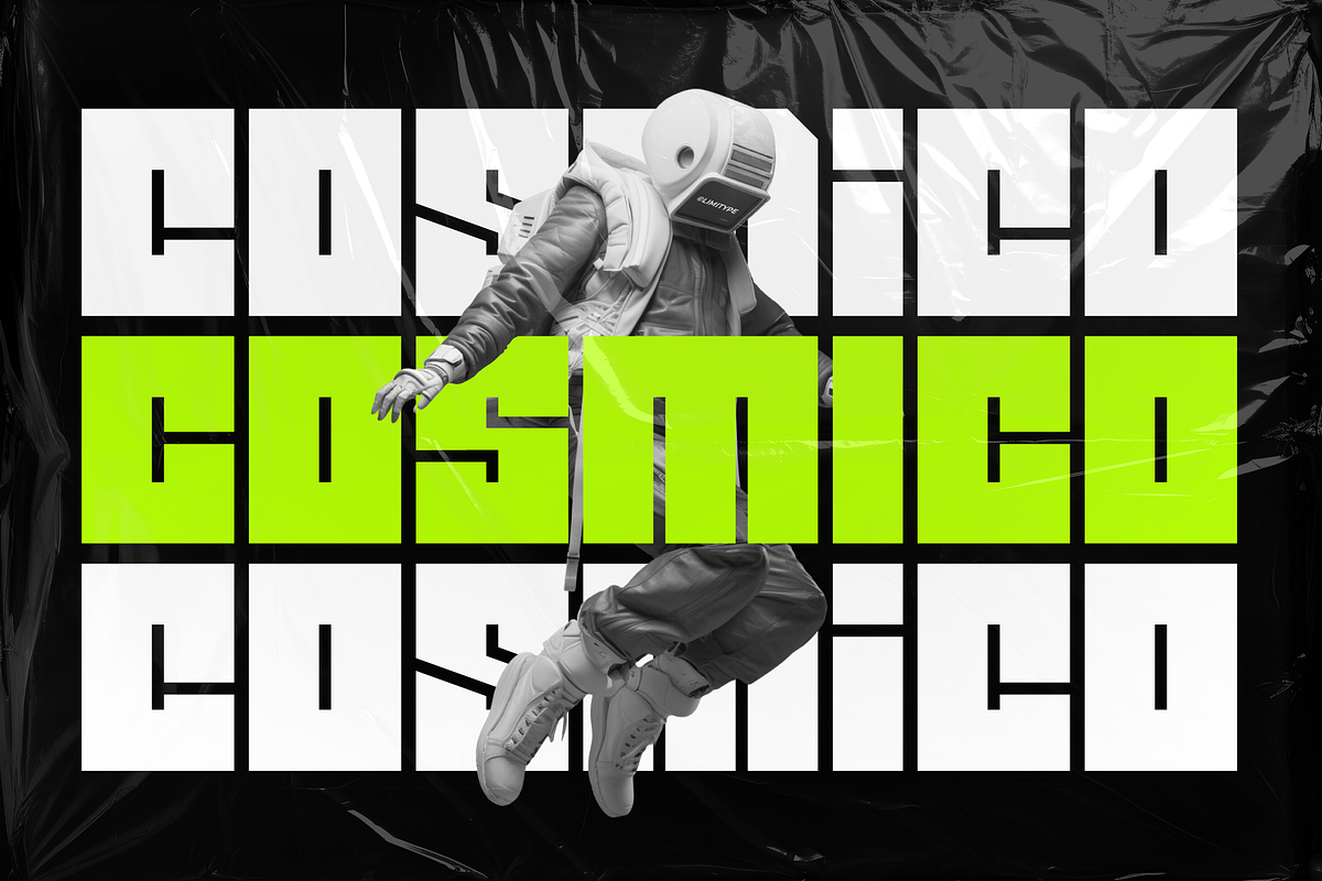 Cosmico - Bold Font, a Sans Serif Font by limitype (Photo 1 of 10)