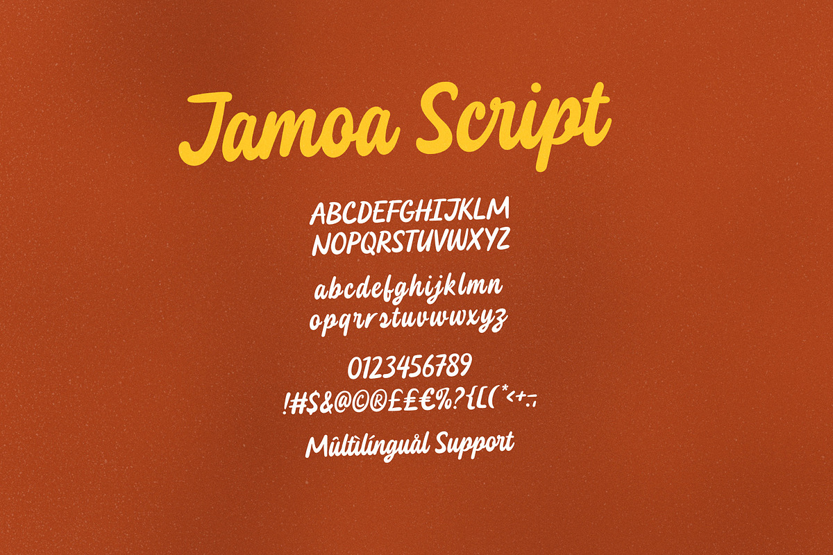 Jamoa Script – Playful Groovy Script, a Handwritten Font by Four Lines Std. (Photo 8 of 9)