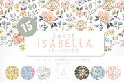 Watercolour Floral Seamless Patterns, a Pattern Graphic by bhldesigns (Thumbnail 1 of 10)