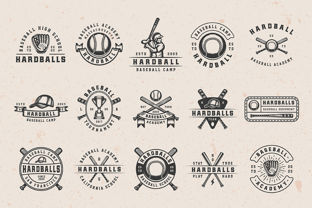 Baseball Emblems Part 2, a Branding & Logo Template by AkimD (Photo 3 of 5)