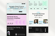 Geld - Money Service Landing Page, an UI Kit Template by Rahardi Creative (Thumbnail 3 of 4)