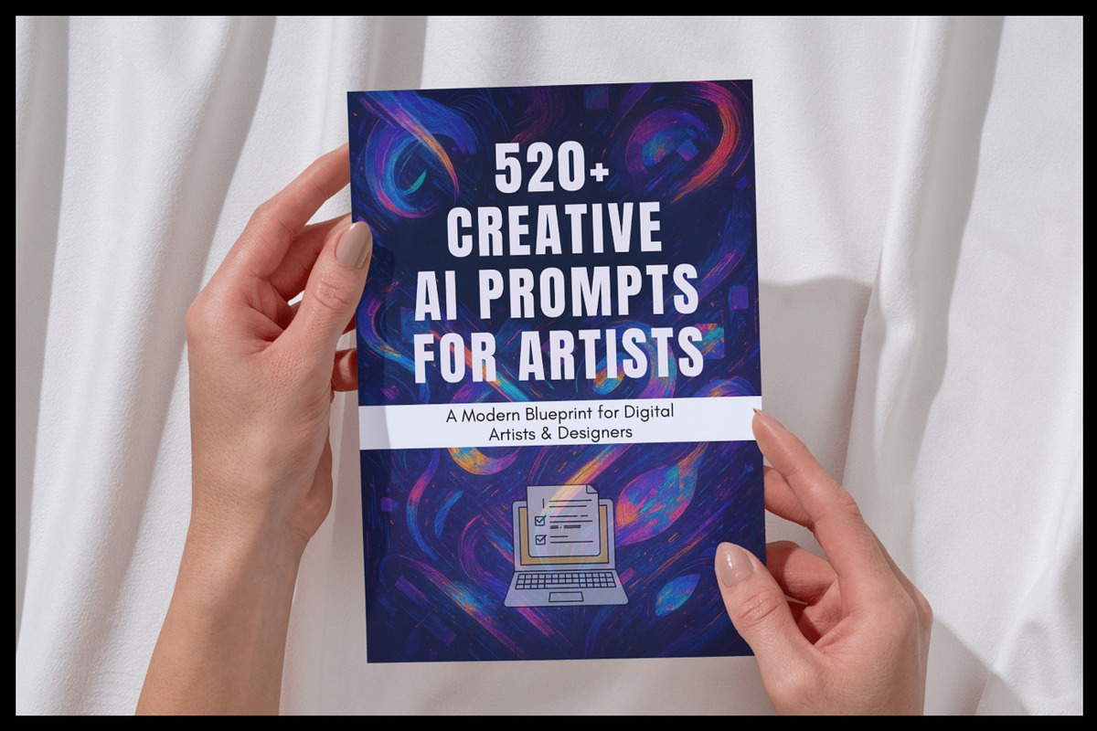 520+ Creative AI Prompts for Artists, a Stationery Template by Designmela01 (Photo 2 of 7)