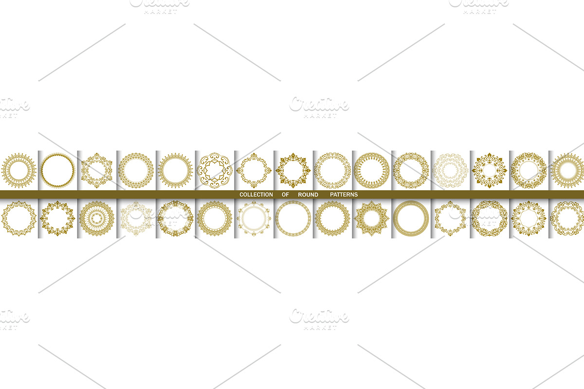 Vintage Big Set of Round Vector, a Decorative Illustration by FineArtStudio (Photo 1 of 3)