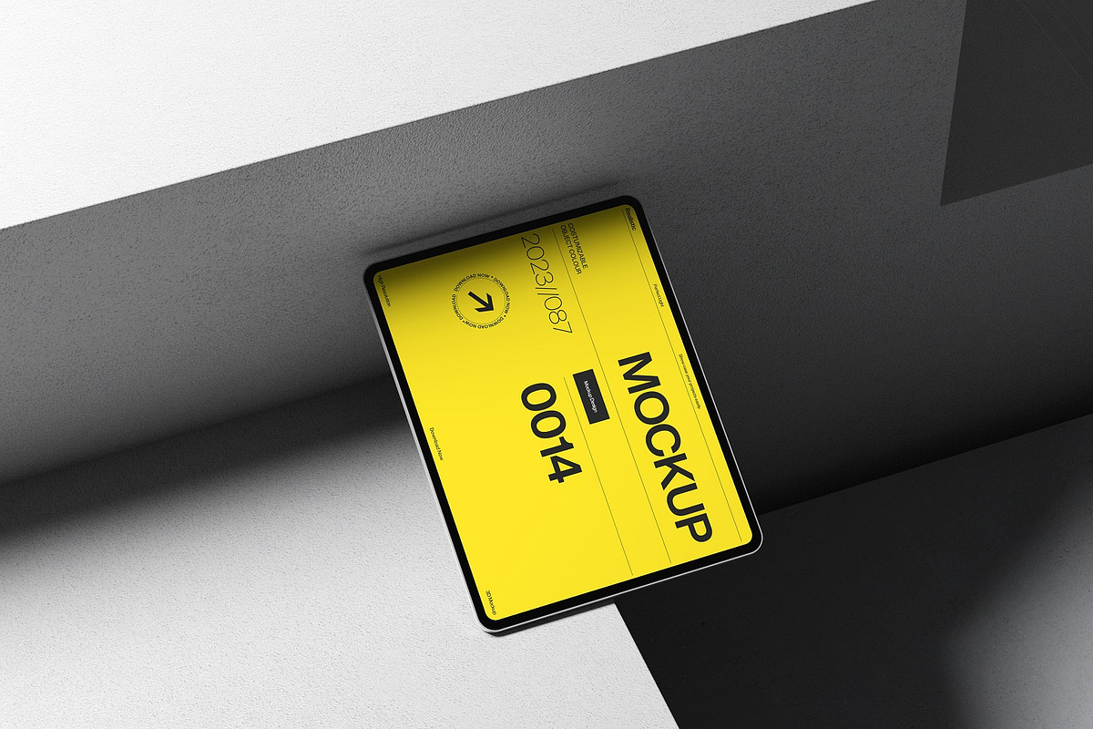 Minimal Tablet Device Mockup Set, an iPad Mockup by kreatifreya (Photo 3 of 6)