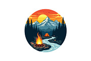 Outdoor Camping Badge Bundle, an Object Graphic by Gfx_Store (Thumbnail 10 of 13)