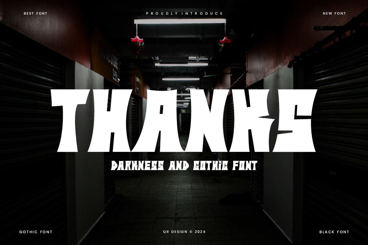 Joguc Regus - Darkness Font, a Blackletter Font by QR Design Studio (Photo 6 of 6)