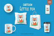 Little cartoon Fox. Tshirt, PNG., an Animal Illustration by KENO Mascots (Thumbnail 3 of 4)