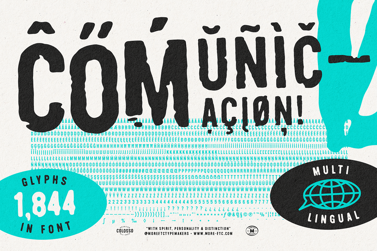 Colosso Deci Display Font, a Sans Serif Font by More Etc. Studios (Photo 12 of 13)