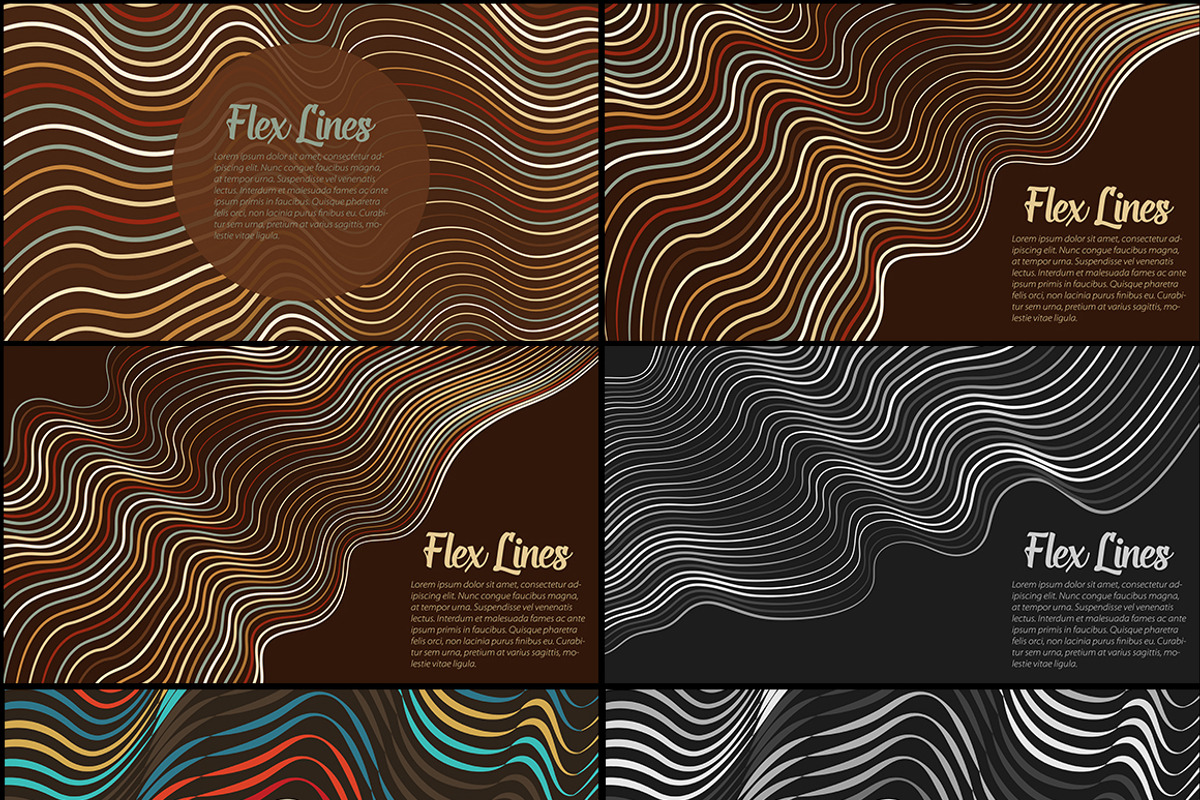40 Flex Lines Backgrounds Part 3, a Texture Graphic by GarryKillian (Photo 5 of 5)