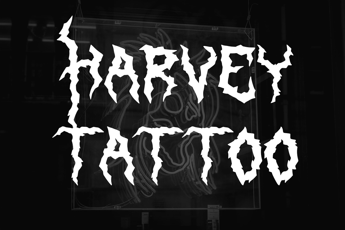Death Vanguard, a Blackletter Font by HATFSTUDIO (Photo 2 of 8)