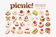 PICNIC! Whimsical Hand Drawn Pastry, a Food Illustration by Artflorara (Thumbnail 1 of 11)