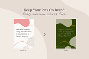 Abstract Pinterest Templates CANVA, a Social Media Template by Elissa Mae Creative (Thumbnail 8 of 14)