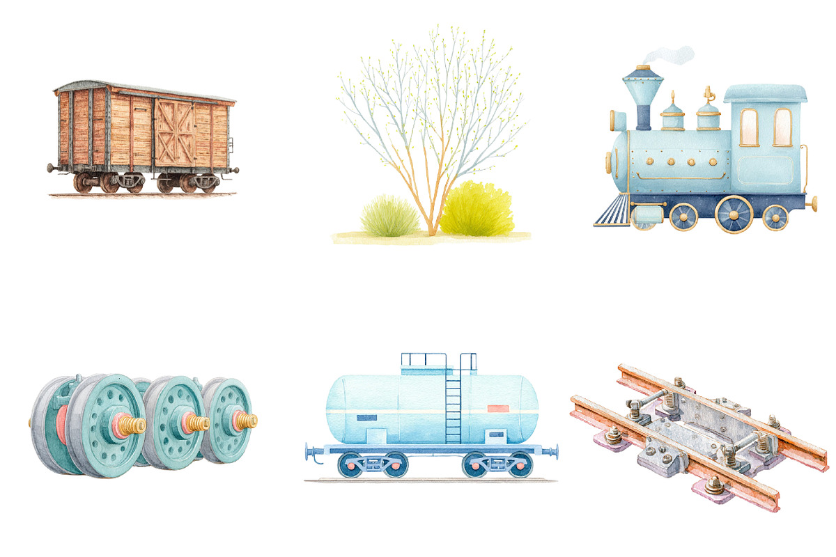 Train clipart, an Illustration by CreationArt (Photo 5 of 5)