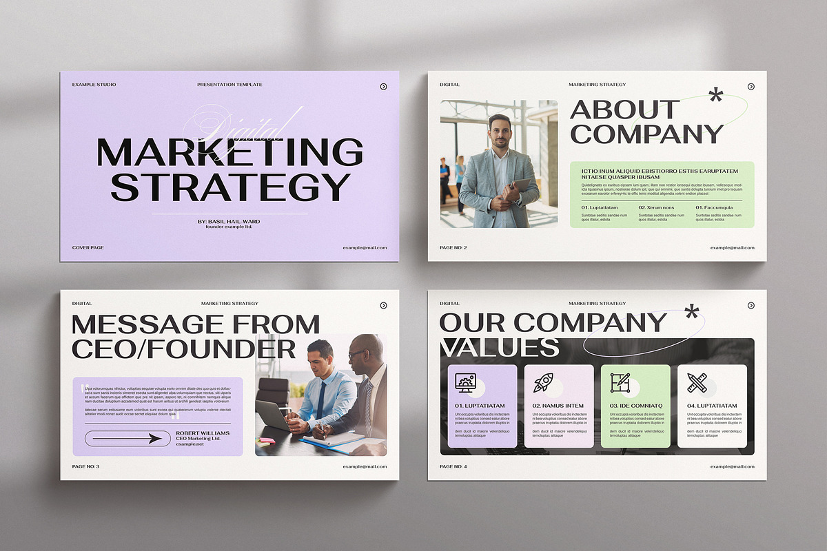 Digital Marketing Strategy Template, a Presentation Template by MassiveCreator (Photo 2 of 5)