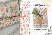 Watercolour Gingerbread Clipart Set, a Decorative Illustration by Bloomella (Thumbnail 9 of 10)