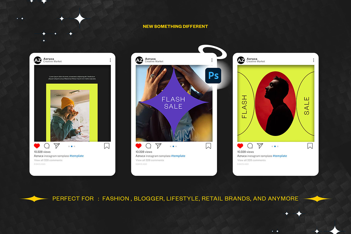 Neon Sales Instagram Template | PSD, a Social Media Template by Azruca (Photo 5 of 6)
