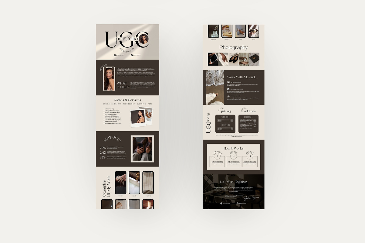 UGC Portfolio Canva Website Template, a Websites & App Template by Business Chic (Photo 3 of 5)